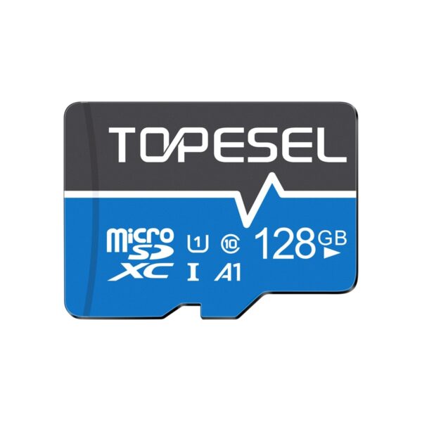 TOPESEL 128GB Micro SD Card with Adapter Class 10 Micro SDXC Card UHS-1 Memory
