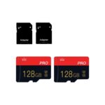 2 Pack Micro sd Card 128GB Class 10 with Adapter High Speed Memory Card for