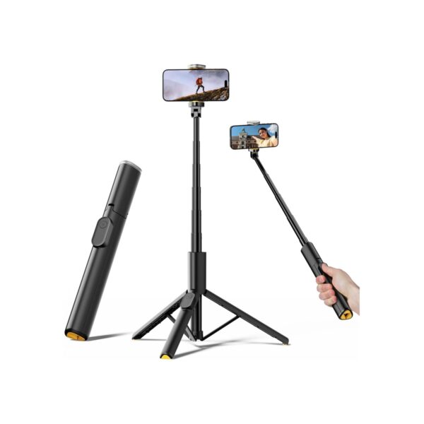 TODI Selfie Stick Tripod for iPhone, 60" Lightweight Phone Tripod Stand with