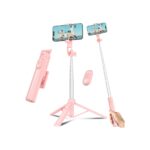 Selfie Stick Travel Tripod for Cell Phone with Remote Control and (B0DLNZSFTS)