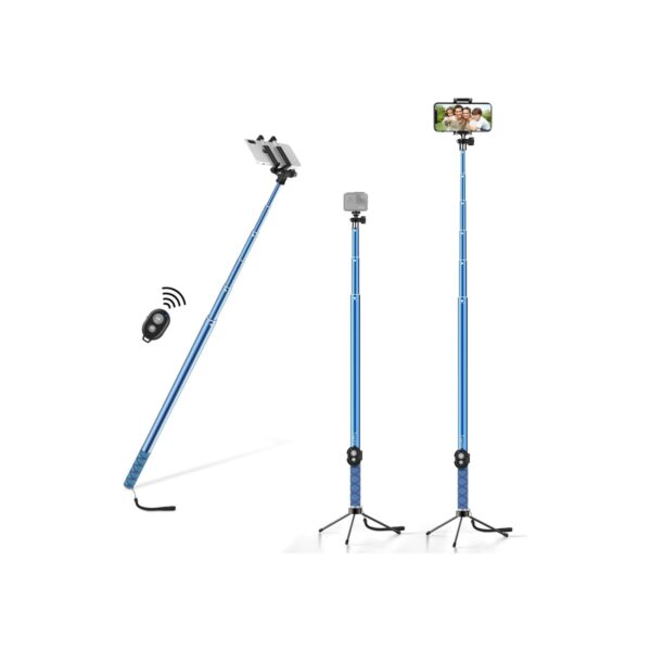 118'' 9.8ft Long Selfie Stick for iPhone, Android, Extended Super Long Pole