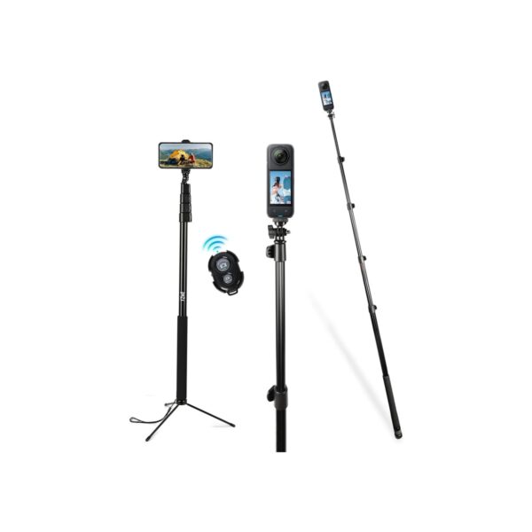 BMZX 118" Long Selfie Stick Tripod for iPhone & Android (29 to 118")
