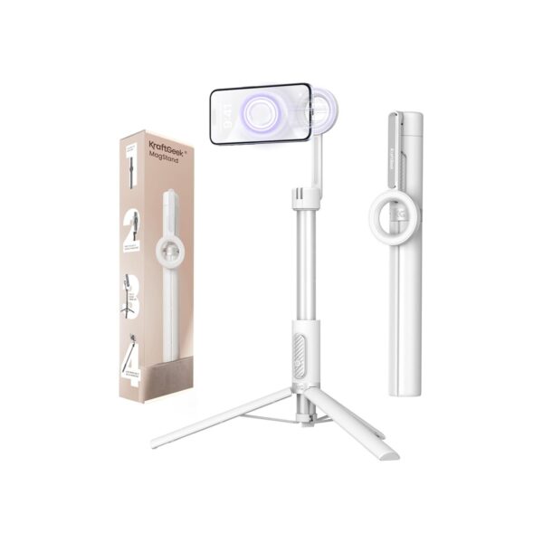 KraftGeek 64" Magnetic Phone Tripod for iPhone MagSafe