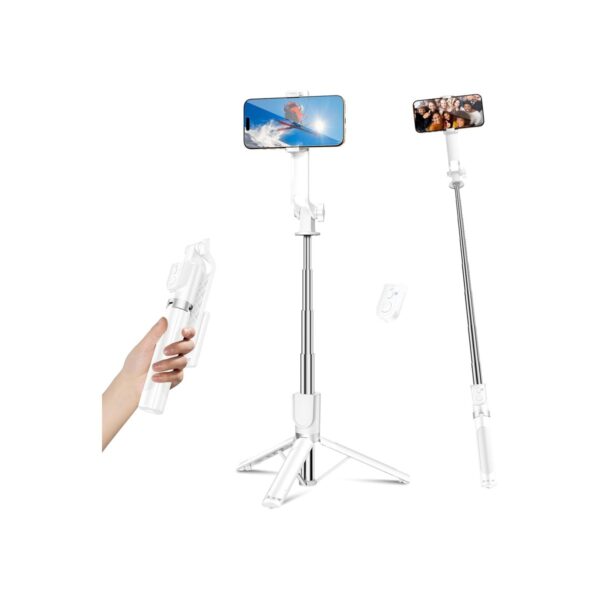 Sensyne 53" Selfie Stick for Phone, Extendable Travel Tripod with Detachable