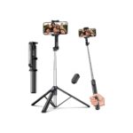 Fuloview 67” Selfie Stick Tripod for iPhone, Lightweight Travel Phone Tripod
