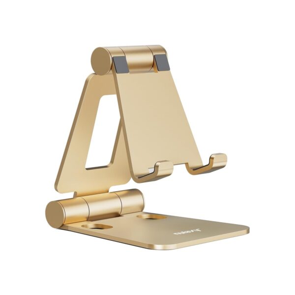 Nulaxy Dual Folding Cell Phone Stand, Fully Adjustable Foldable Desktop Phone