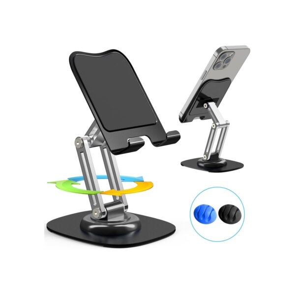 Metal Phone Stand, Adjustable Foldable Cell Phone Stand Holder for Desk