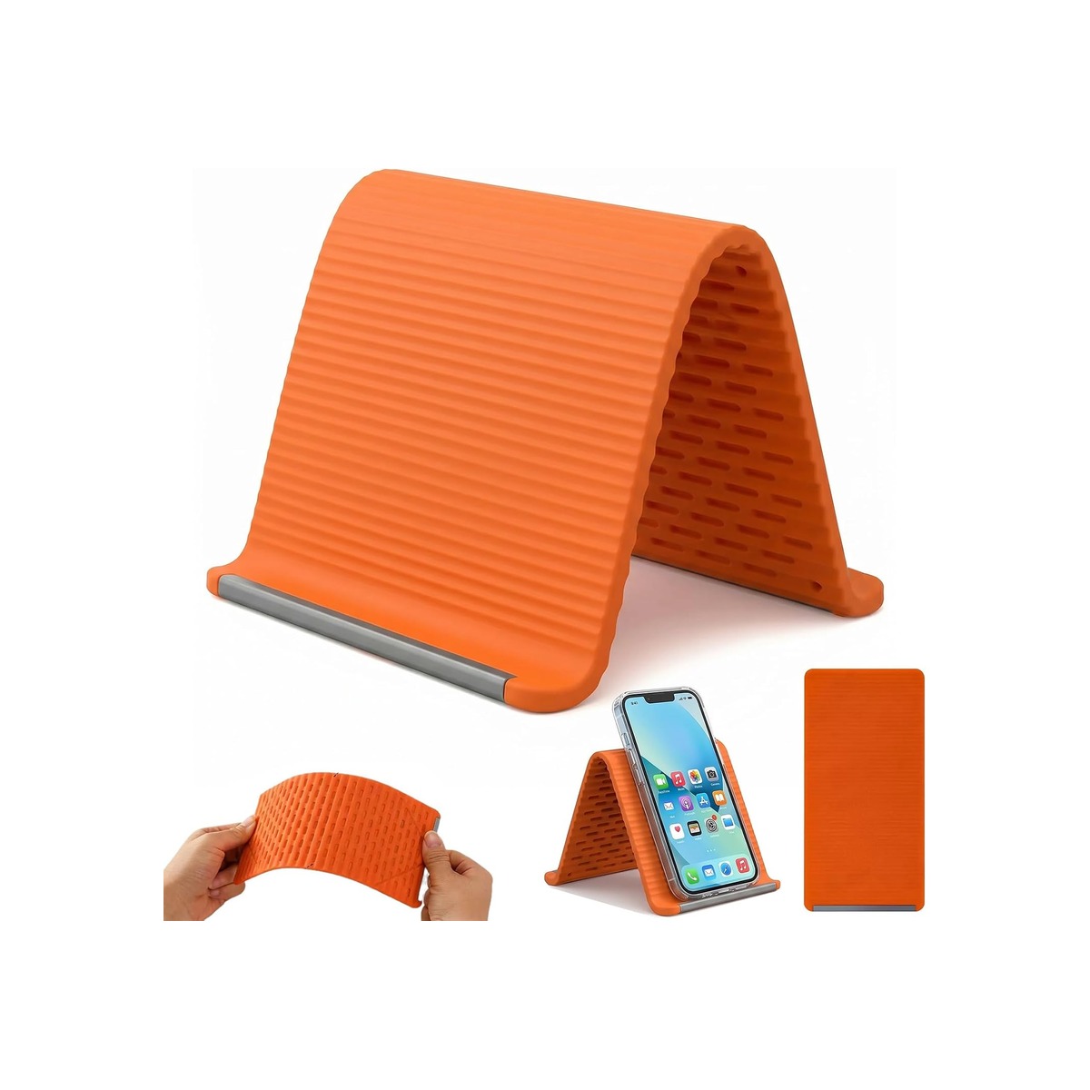 Portable Flexible Silicone Aluminum Phone Stand-1 Portable Flexible Silicone Aluminum Phone Stand - Image 1