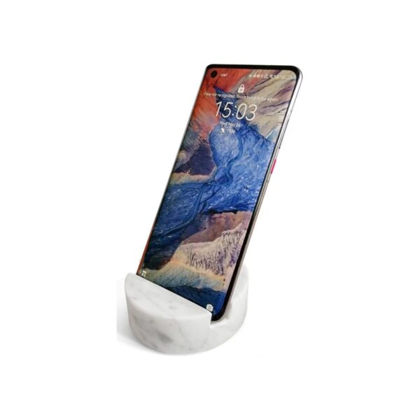 fashciaga Luxurious Marble Cell Phone Stand Holder for Cellphone Tablet On Desk