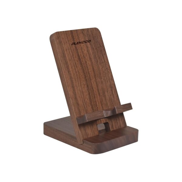Wood Phone Stand, Desktop Wooden Phone Holder