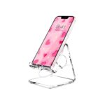 Crpich Acrylic Cell Phone Stand, Portable Phone Holder