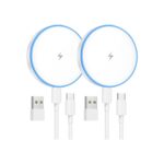 MagSafe Charger 2 Pack 15W Magnetic Wireless Charger Fast Charging Pad