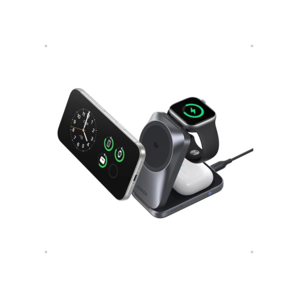 Anker Prime 25W Qi2.2-Certified Palm-Sized 3-in-1 Foldable MagSafe Charger