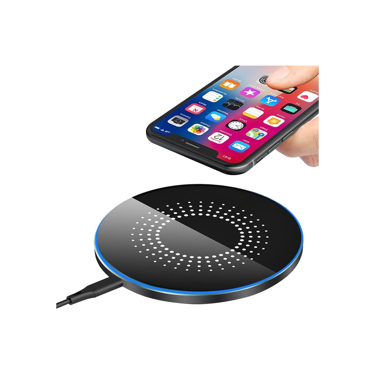 30W Wireless Charger Pad, Wireless Charge 30W, Fast Wireless Charger-1 30W Wireless Charger Pad, Wireless Charge 30W, Fast Wireless Charger - Image 1