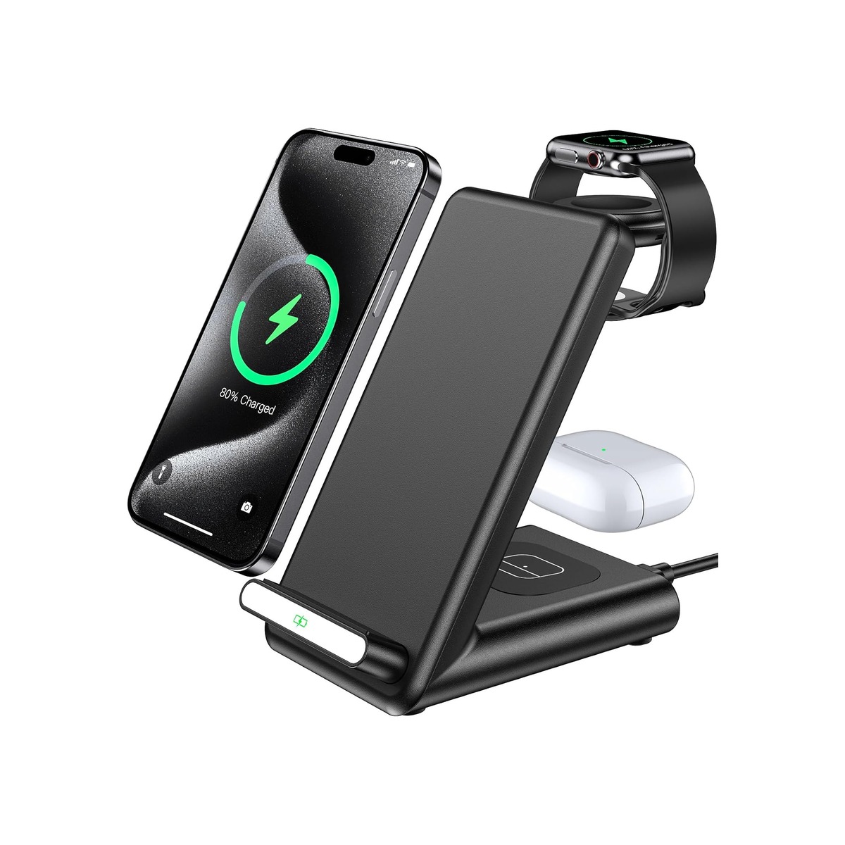 Wireless Charging Station,3 in 1 Charging Stand Made for Apple Watch Ultra 11 10-1 Wireless Charging Station,3 in 1 Charging Stand Made for Apple Watch Ultra 11 10 - Image 1