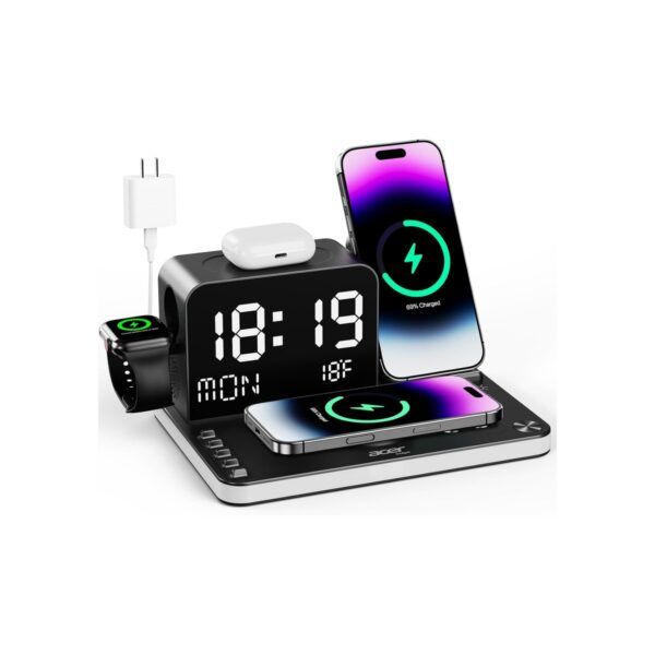 Acer Gadget 7-in-1 Wireless Charging Station Charger Stand for Multiple Devices