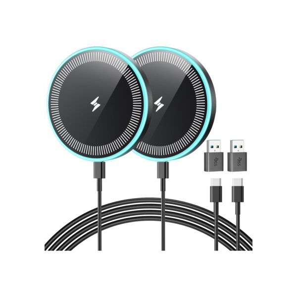 Wireless Charger 2Pack 6FT Samsung Magnetic Wireless Charger Fast Charging Pad