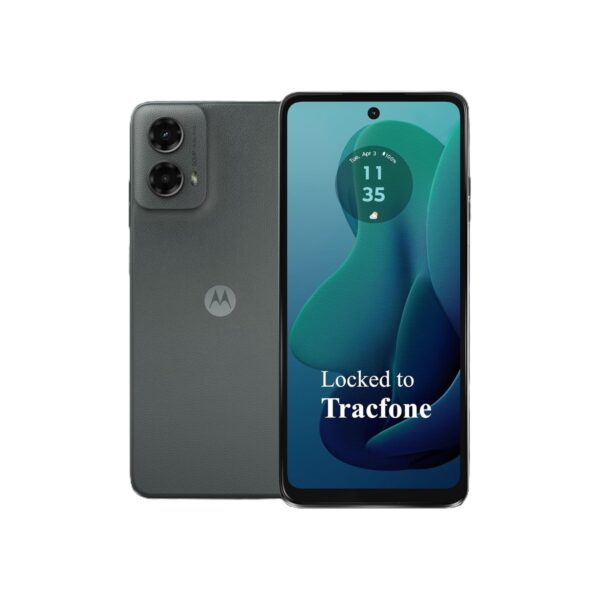 Tracfone, Motorola Moto g 5G 2024, 128GB, Prepaid Smartphone, Gray, 50MP Camera