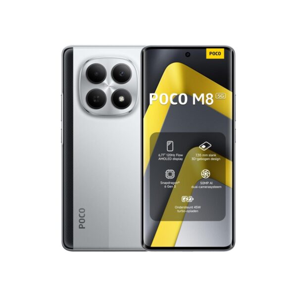 XIAOMI Poco M8 5G Ai (Compatible with Tmobile Mint Tello & Global) (256GB + 8GB)