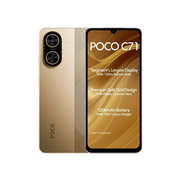 Poco C71 4G LTE (for Tmobile Mint Tello & Global) (128GB + 4GB) (B0F79V9X7S)