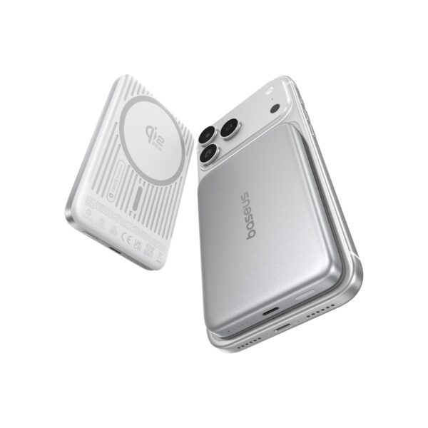 Baseus Picogo AM71 Ultra Slim 10000mAh Qi2.2 Power Bank, 25W Wireless