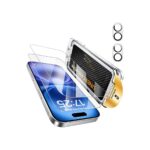 UNBREAKcable 2+2 Pack Screen Protector for iPhone 16 with Lens,9H+ Glass