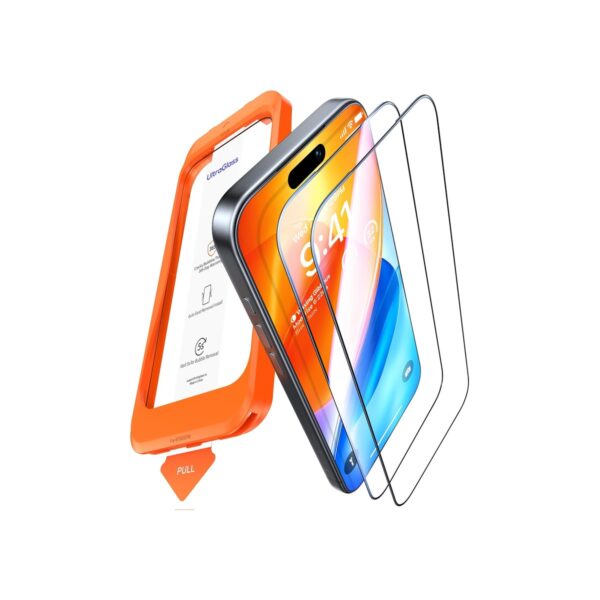 UltraGlass UNBREAK TOP 9H+ Armor for iPhone 16 Screen Protector [No.1 Military