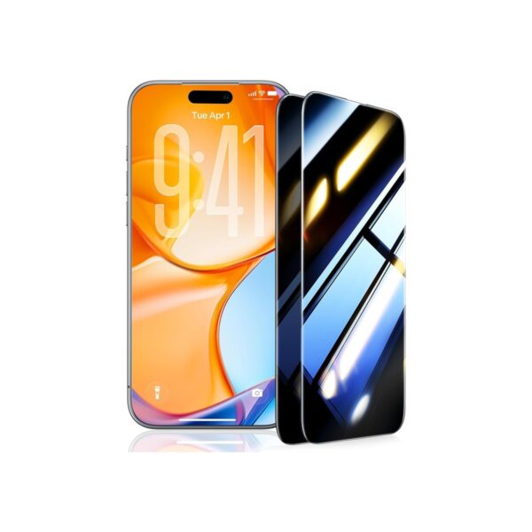 UltraGlass 9H+ Glass for iPhone 16 Pro Privacy Screen Protector [NO.1 Military