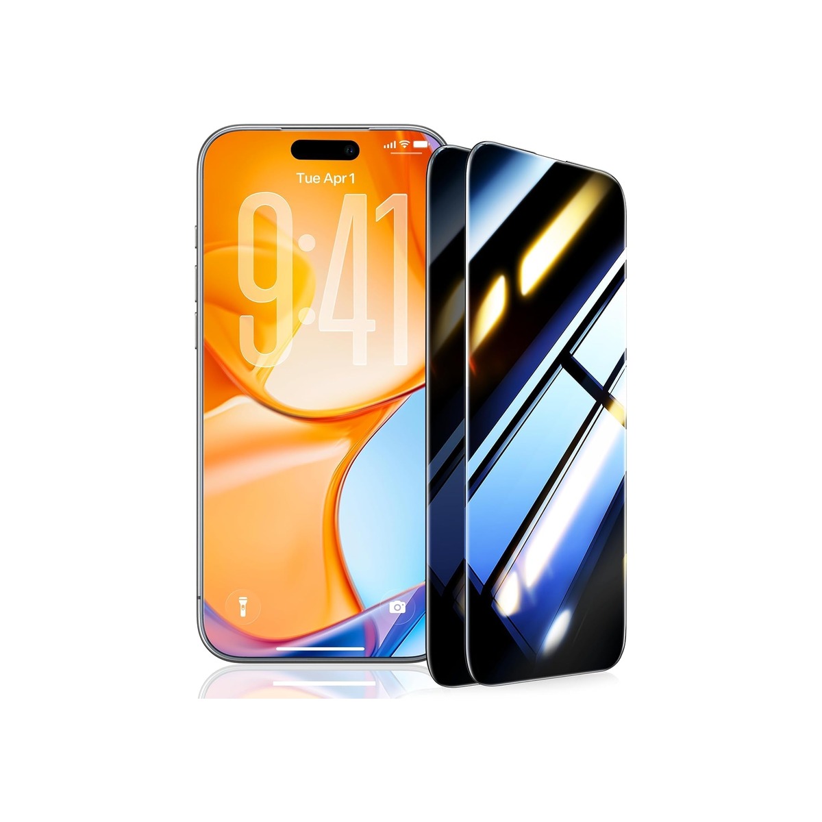 UltraGlass 9H+ Glass for iPhone 16 Pro Privacy Screen Protector [NO.1 Military-1 UltraGlass 9H+ Glass for iPhone 16 Pro Privacy Screen Protector [NO.1 Military - Image 1