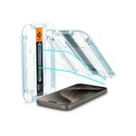 Spigen GlasTR EZ FIT Tempered Glass Screen Protector for iPhone 15 Pro Max