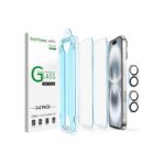 amFilm OneTouch for iPhone 16 Screen Protector 6.1'' Tempered Glass