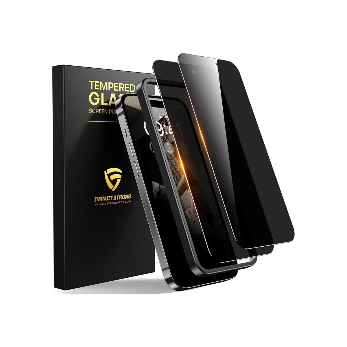 ImpactStrong Anti-Spy Privacy Screen Protector for iPhone 17 (6.3-Inch)-1 ImpactStrong Anti-Spy Privacy Screen Protector for iPhone 17 (6.3-Inch) - Image 1
