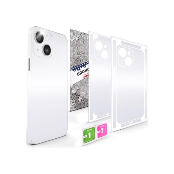 2Pcs Skin Wrap Compatible for iPhone 15 – Slim Decal Vinyl Protective Film for