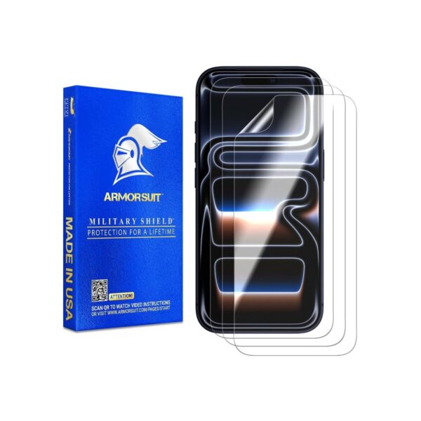 ArmorSuit 3 Pack Screen Protector for iPhone 17 Pro [6.3 inch] Case Friendly