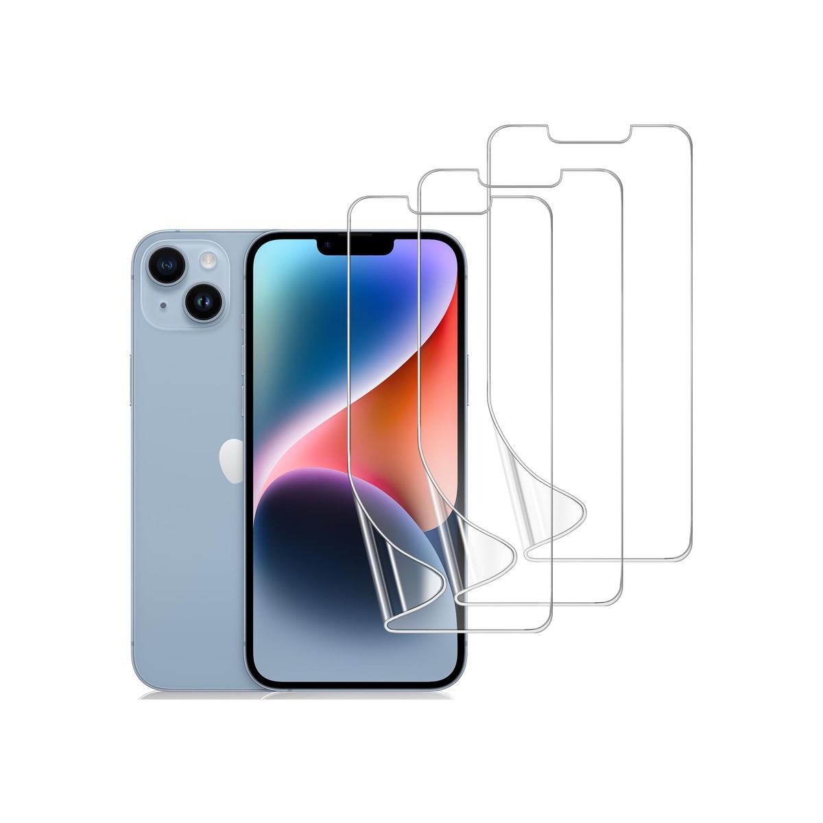 3 Pack TPU Screen Protector for iPhone 14, Self-Healing HD Clear Soft Flexible-1 3 Pack TPU Screen Protector for iPhone 14, Self-Healing HD Clear Soft Flexible - Image 1