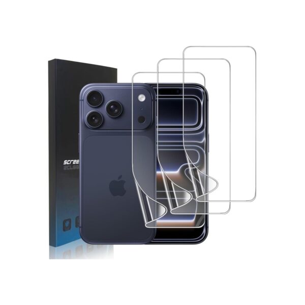 3 Pack HD TPU Screen Protector for iPhone 17 Pro