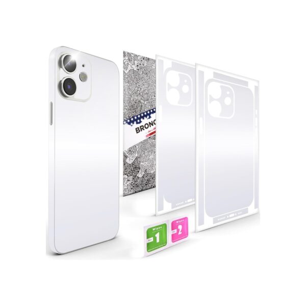 2Pcs Skin Wrap Compatible for iPhone 12 – Slim Decal Vinyl Protective Film for