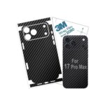 for iPhone 17 PRO MAX Skin Wrap 3M Film Protective for Sides and Back (Carbon