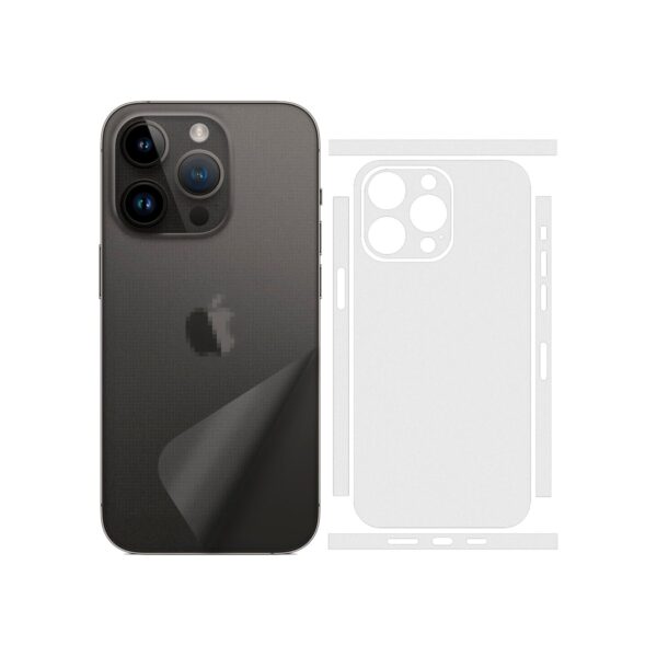 2 Pack for iPhone 16 Pro Max Skin Wrap Transparent Matte for Back for Back Side