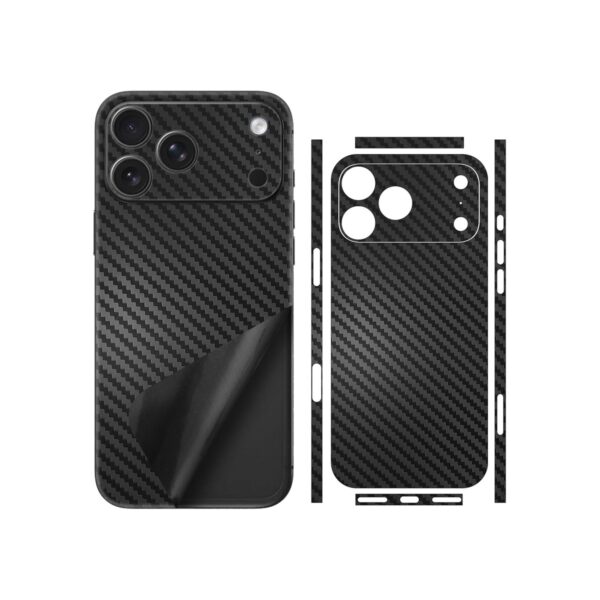 for iPhone 17 Pro Max Skin Wrap Using 3M 2080 Carbon Fiber Honeycomb Camouflage