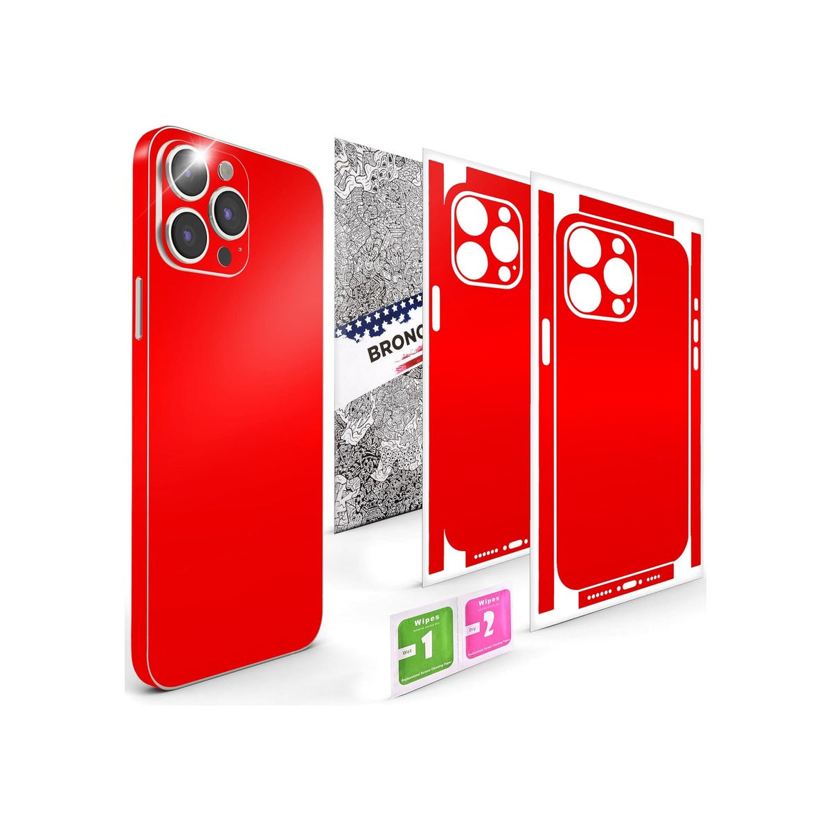 2Pcs Skin Wrap Compatible for iPhone 15 Pro Max – Slim Decal Vinyl Protective-1 2Pcs Skin Wrap Compatible for iPhone 15 Pro Max – Slim Decal Vinyl Protective - Image 1
