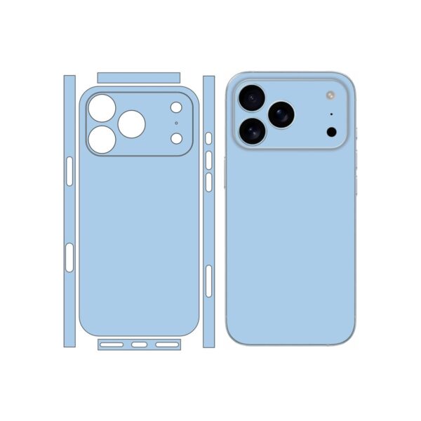 2 Pack Protective Films Compatible with iPhone 17 Pro Max (Light Blue)
