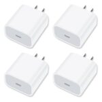 [4 Pack] USB-C Wall Charger, 20W USB-C Power Adapter Replacement for Phone - Image 2