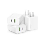 4 Pack USB C Charger Block,20W USB-C & USB-A Port Charger - Image 2
