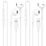 Apple MFi Certified iPhone Headphones Wired with Lightning Connector 2 Pack - Image 2