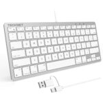 TECKNET Wired Keyboard for MacOS Devices with Dual Interface, Slim Mac Keyboard - Image 2