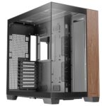 Antec C8 Wood, Fans not Included, Wooden Front Panel, Dual-Chamber Layout - Image 2