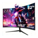 ZZA 32 Inch Curved Monitor 165Hz Gaming Computer Monitor QHD 1440p VA Panel - Image 2