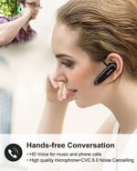 New Bee Bluetooth Earpiece V5.0 Wireless Handsfree Headset with Microphone 24 - Image 2