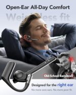 Bluetooth Headset V6.0, Open Ear Wireless Earpiece with Noise Canceling Mic - Image 2